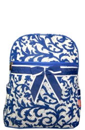 Quilted Backpack-RMK2828/ROYAL